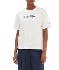 TOMMY HILFIGER TJ Signature Koszulka bawełniana - Koszulki i topy damskie