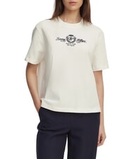 TOMMY HILFIGER TJ Koszulka bawełniana ecru - Koszulki i topy damskie - 1