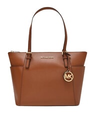 MICHAEL KORS CHARLOTTE Sk&oacute;rzana torba na zakupy na ramię - Torby damskie