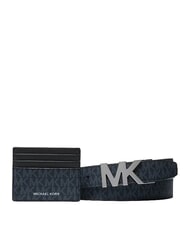 MICHAEL KORS GIFT Męskie pudełko prezentowe, uchwyt na karty i pasek niebieski - Portfele męskie - 1