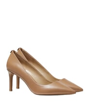 MICHAEL KORS ALINA Sk&oacute;rzany dekolt brązowy - Buty damskie - 1