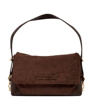 LOVE MOSCHINO SIGNATURE ZIP Torba na ramię, regulowana brązowy/brązowy - Torby damskie - 1