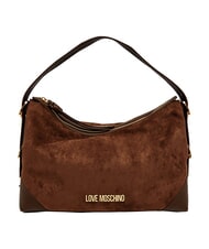 LOVE MOSCHINO SIGNATURE ZIP Torba na ramię, regulowana brązowy/brązowy - Torby damskie - 1