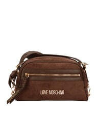 LOVE MOSCHINO SIGNATURE ZIP Torba na ramię, regulowana brązowy/brązowy - Torby damskie - 1