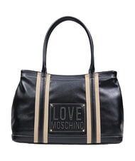 LOVE MOSCHINO CITY CORE Torba na ramię, podw&oacute;jny uchwyt Czarny - Torby damskie - 1