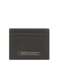ARMANI EXCHANGE BARCELONA Płaski sk&oacute;rzany uchwyt na karty kredytowe chimera - Portfele męskie - 1