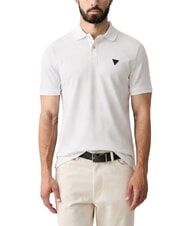 GUESS BASIC Koszulka polo bawełniana czysto biały - Polo męskie - 1