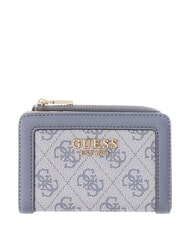 GUESS LINDSEY Etui na karty z portmonetką logo łupkowe - Portfele damskie - 1
