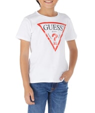 GUESS KIDS CORE Koszulka bawełniana czysto biały - Koszulka dziecięca - 1