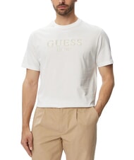 GUESS LOGO Koszulka z kr&oacute;tkim rękawem, czysta bawełna - Koszulki męskie