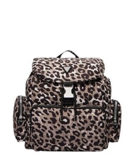 GUESS GIRL ALLOVER Plecak wielokieszeniowy zajęcia z nadrukiem w panterkę - Torby damskie - 1