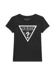 GUESS KIDS Koszulka z nadrukiem z logo tr&oacute;jkąta - Koszulka dziecięca