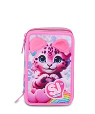 SJGANG HEART BUDDY GIRL Pi&oacute;rnik z zestawem szkolnym r&oacute;żowa lalka - Pi&oacute;rniki i akcesoria - 1