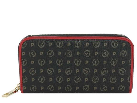 POLLINI Portafoglio Linia HERITAGE CLASSIC czarny lakier - Portfele damskie
