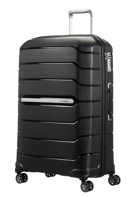 SAMSONITE FLUX Duży, rozszerzalny wózek CZARNY - Wózki twarde