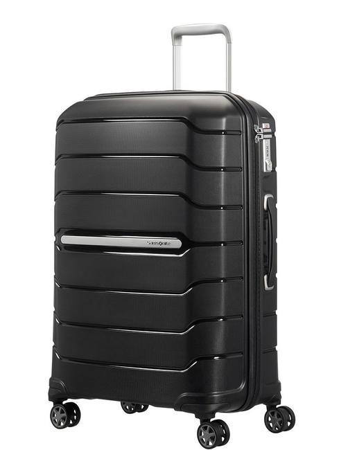 SAMSONITE FLUX Średni wózek rozszerzalny CZARNY - Wózki twarde