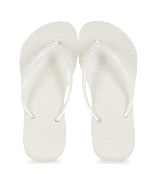 HAVAIANAS SLIM Klapki biały - Buty damskie