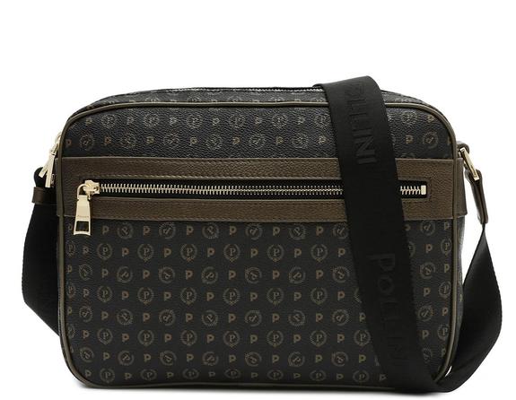 POLLINI Heritage Classic Torba na ramię czarny brąz - Torby damskie