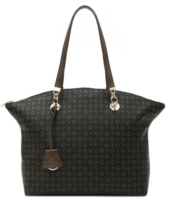 POLLINI Heritage Classic Torba na ramię, wymienne uchwyty czarny brąz - Torby damskie