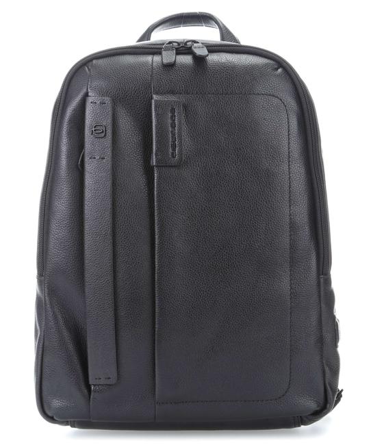 PIQUADRO Zaino P15, uchwyt na komputer 14" Czarny - Plecaki na laptopa do pracy