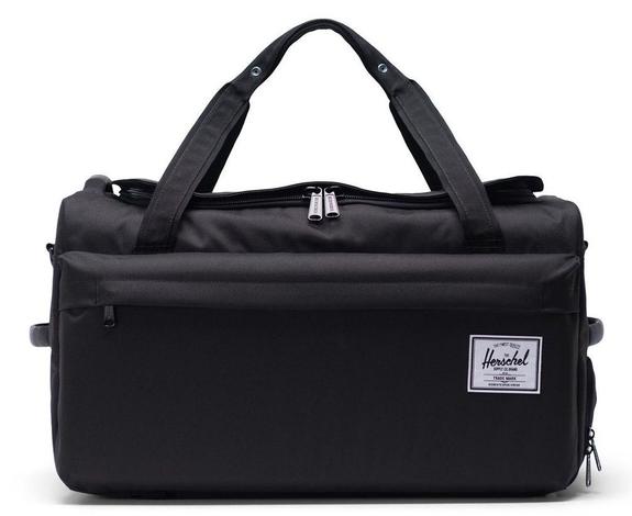 HERSCHEL Borsone Zaino OUTFITTER, z chowanymi ramiączkami CZARNY - Mnóstwo