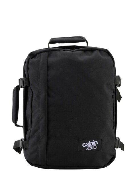 CABINZERO CLASSIC 28L Plecak podróżny pod siedzenie ABSOLUTNA CZARNOŚĆ - Plecaki szkolne i rekreacyjne
