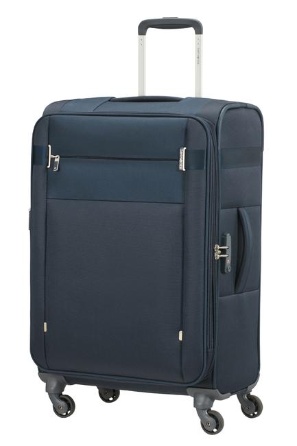 SAMSONITE CITYBEAT Wózek średni GRANATOWY - Wózki półsztywne