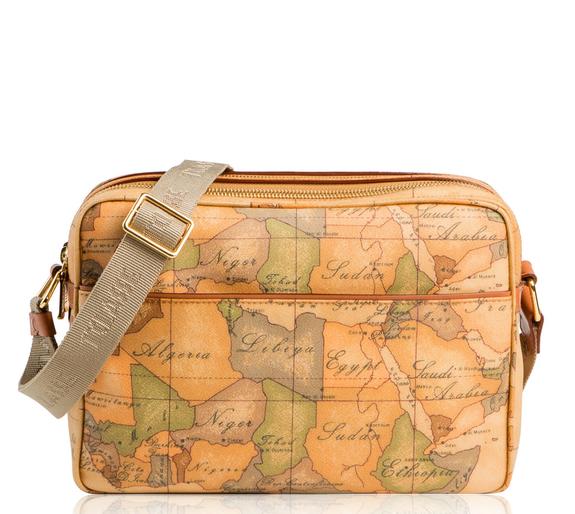 ALVIERO MARTINI PRIMA CLASSE New Basic Torba na ramię, nadruk Geo Classic NATURALNY - Torby damskie