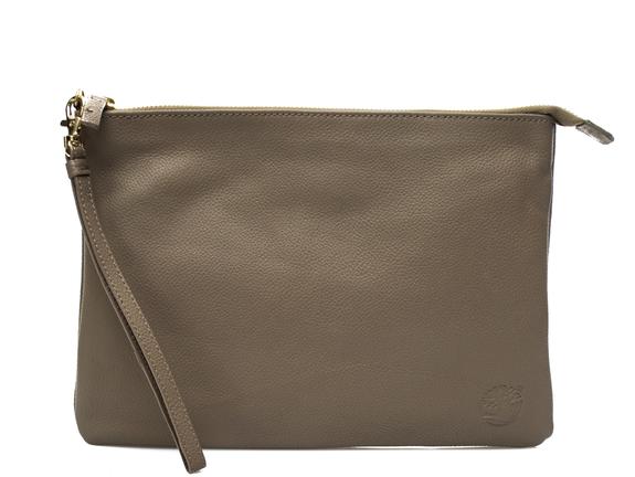 TIMBERLAND Pochette W skórze młotkowanej, duży rozmiar NATURALNY - Torby damskie
