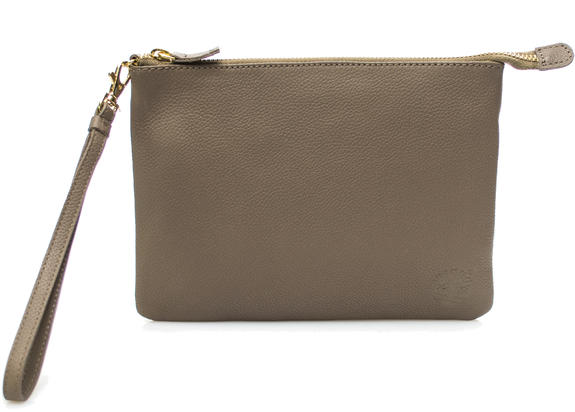 TIMBERLAND Pochette W skórze młotkowanej, małe NATURALNY - Torby damskie