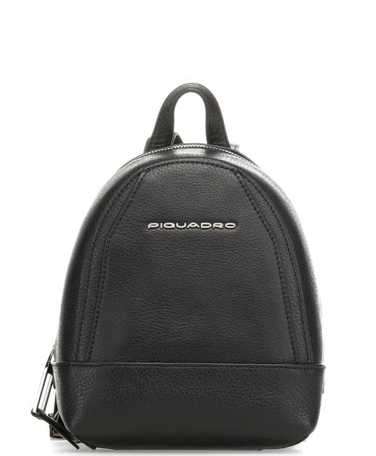 PIQUADRO Muse Mini Mini plecak skórzany Czarny - Torby damskie