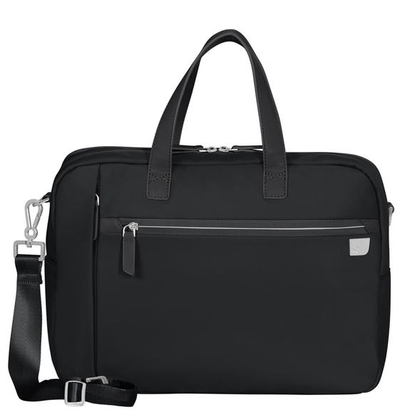 SAMSONITE Eco Wave Torebka z paskiem na ramię, uchwyt na komputer 15,6" CZARNY - Teczki robocze