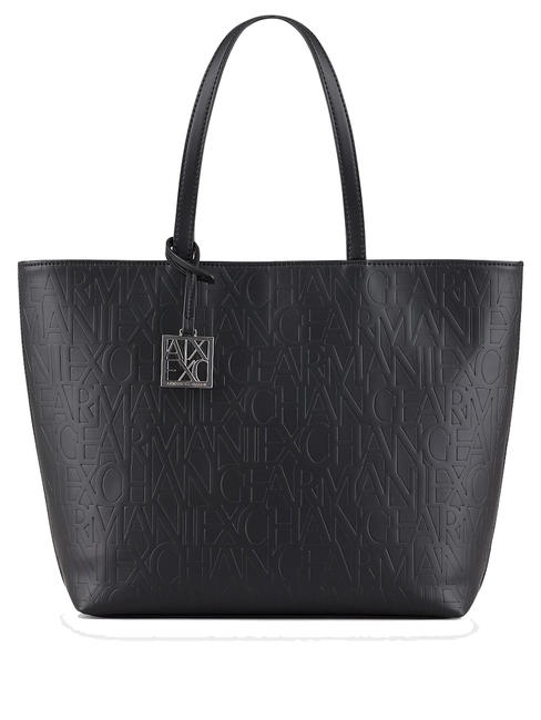 ARMANI EXCHANGE LOGO EMBOSSED Torba na zakupy Czarny - Torby damskie