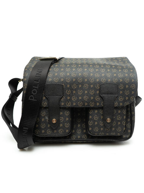 POLLINI HERITAGE CLASSIC Torba na ramię, PVC Czarny - Torby damskie