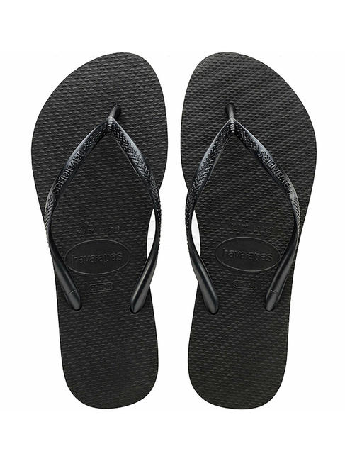 HAVAIANAS SLIM FLATFORM Klapki damskie SLIM FLATFORM CZARNY - Buty damskie