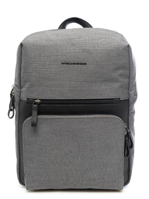 PIQUADRO Zaino TIROS, uchwyt na laptopa 14" SZARY - Plecaki na laptopa do pracy