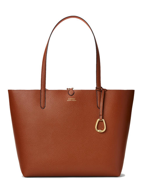 RALPH LAUREN MERRIMACK Odwracalna torba na ramię LAUREN OPALANY/POMARAŃCZOWY - Torby damskie