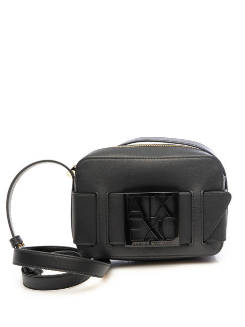 ARMANI EXCHANGE A|X BUCKLE Torba na ramię Czarny - Torby damskie