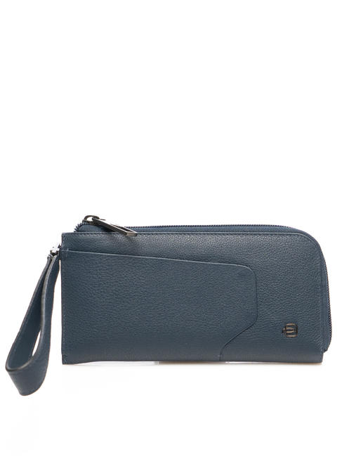 PIQUADRO AKRON  Etui na portfel/smartfon niebieski - Portfele damskie