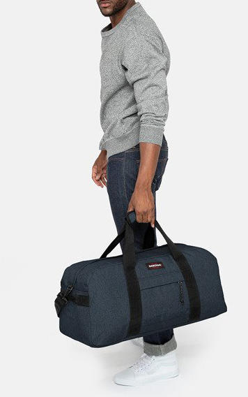 STATION + Torba podr&oacute;żna z paskiem na ramię potr&oacute;jny denim - Mn&oacute;stwo