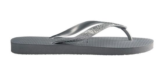 TOP TIRAS Klapki stalowy/szary - Buty damskie