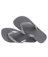 HAVAIANAS TOP TIRAS Klapki stalowy/szary - Buty damskie - 4