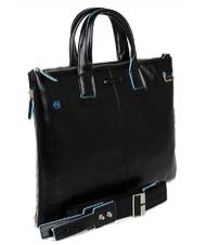 PIQUADRO BLUE SQUARE Rozszerzalna torba na laptopa 15,6" Czarny - Teczki robocze - 2