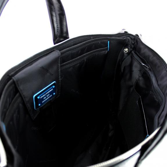 BLUE SQUARE Rozszerzalna torba na laptopa 15,6" Czarny - Teczki robocze