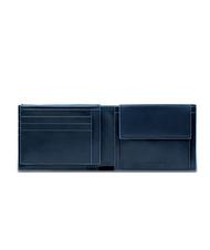 PIQUADRO BLUE SQUARE Portfel sk&oacute;rzany z klapką niebieski - Portfele męskie - 2