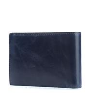 PIQUADRO BLUE SQUARE Portfel sk&oacute;rzany z klapką niebieski - Portfele męskie - 4
