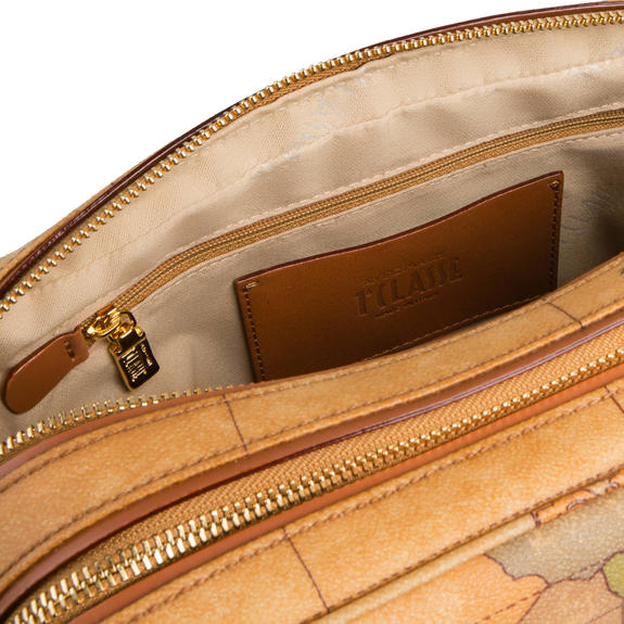 New Basic Torba na ramię, nadruk Geo Classic NATURALNY - Torby damskie