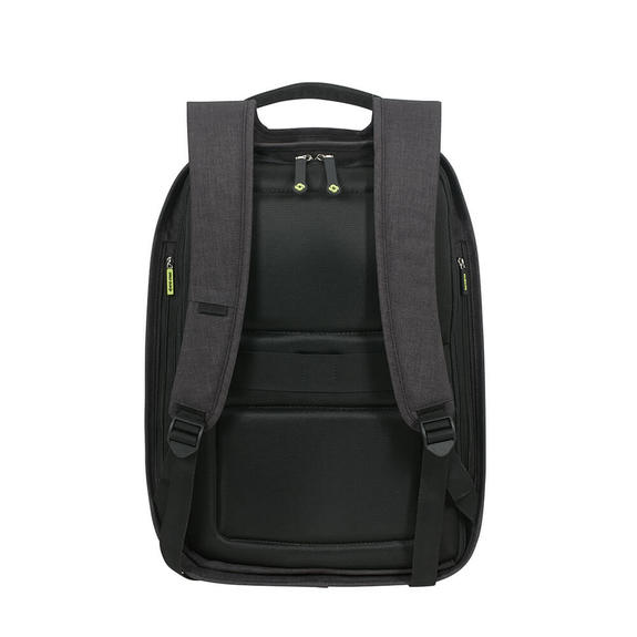 SECURIPAK  Plecak z systemem antykradzieżowym, uchwyt na komputer 15,6" STAL CZARNA - Plecaki na laptopa do pracy