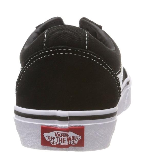Sneakers Basse WARD, ze zamszu i pł&oacute;tna CZARNO-BIAŁY - Buty damskie