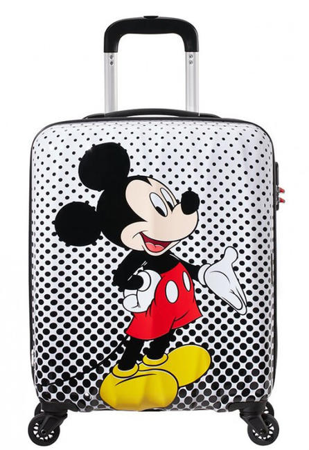 Trolley DISNEY LEGENDS, bagaż podręczny POLKA W KROPKI Z MYSZKĄ MIKI - Bagaż podręczny
